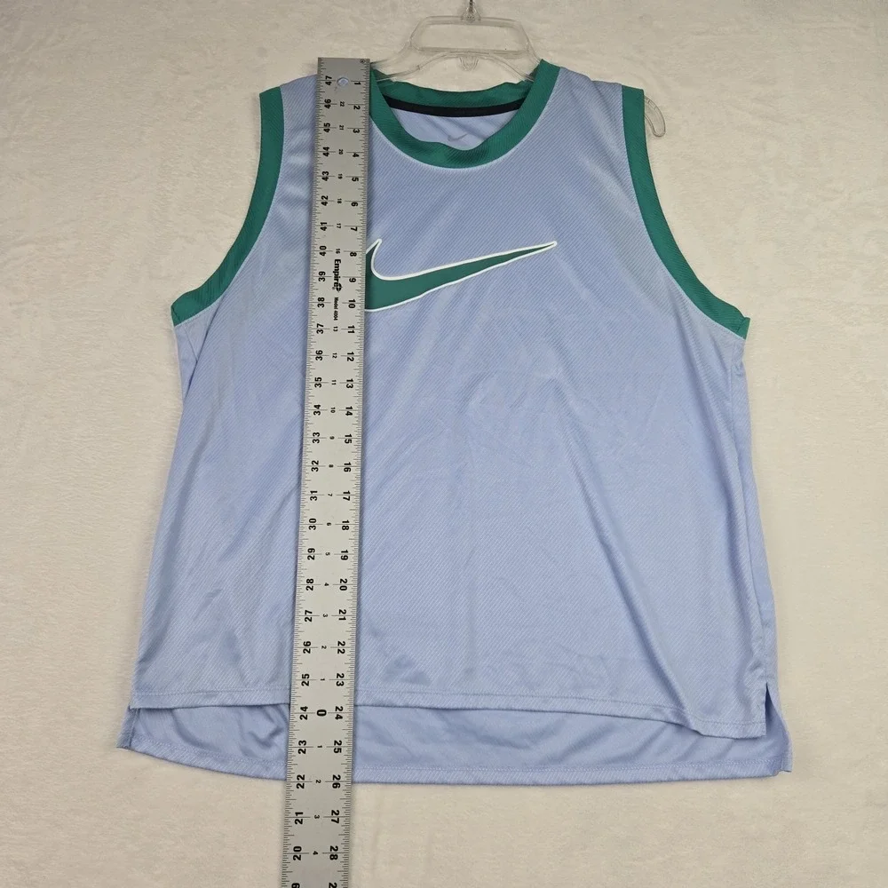 NIke Women's Running Dri Fit Light Blue Green Jersey Size XL‎